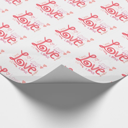 LIEBE Wrapping Paper Geschenkpapier (Ecke)