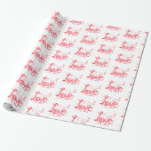 LIEBE Wrapping Paper Geschenkpapier (Ungerollt)