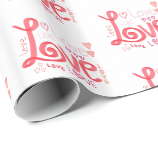 LIEBE Wrapping Paper Geschenkpapier (Rolleneckpunkt)
