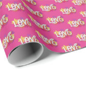 LIEBE Wrapping Paper Geschenkpapier (Rolleneckpunkt)