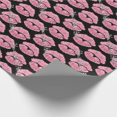Liebe Wrapping Paper Kisses Personalisierte Gesche Geschenkpapier (Ecke)