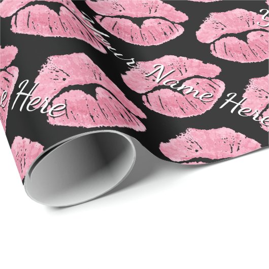 Liebe Wrapping Paper Kisses Personalisierte Gesche Geschenkpapier (Rolleneckpunkt)
