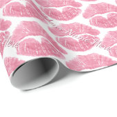Liebe Wrapping Paper Kisses Personalisierte Gesche Geschenkpapier (Rolleneckpunkt)