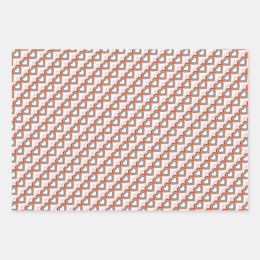 Liebe Wrapping Paper Set Geschenkpapier Set (Vorderseite 3)