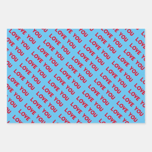 Liebe Wrapping Paper Set Geschenkpapier Set (Vorderseite 2)
