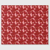 Liebe Wrapping Paper Valentines Hearts Geschenkpap Geschenkpapier (Flach)
