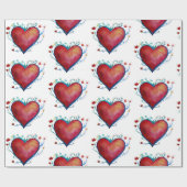 Liebe-Wrapping-Papier für Wasserfarbe Geschenkpapier (Flach)