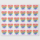 Liebe-Wrapping-Papier Geschenkpapier (Flach)