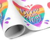Liebe-Wrapping-Papier Geschenkpapier (Rolleneckpunkt)