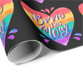 Liebe-Wrapping-Papier Geschenkpapier (Rolleneckpunkt)