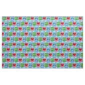 Liebe Wrestling Stoff (Fat Quarter (45,7 x 55,9 cm))