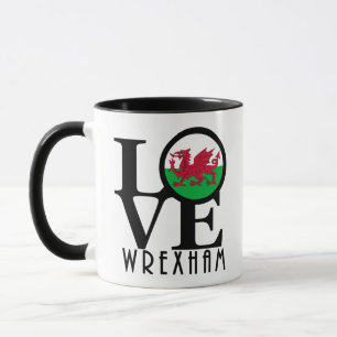LIEBE Wrexham Wales Tasse