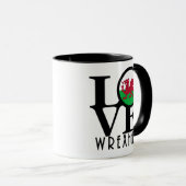 LIEBE Wrexham Wales Tasse (VorderseiteRechts)
