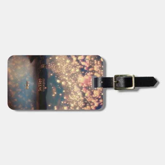 Liebe-Wunsch-Laternen Gepäckanhänger (Vorderseite horizontal)