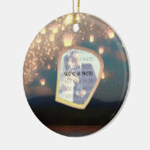 Liebe-Wunsch-Laternen Keramik Ornament (Links)