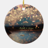 Liebe-Wunsch-Laternen Keramik Ornament (Hinten)