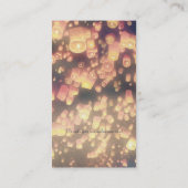 Liebe-Wunsch-Laternen Visitenkarte (Rückseite)