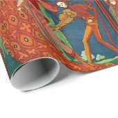 LIEBE, WUNSCH UND TOD Art Deco Geschenkpapier (Rolleneckpunkt)