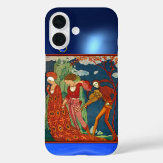 LIEBE, WUNSCH UND TOD ROTER BLAU GEMSTONES Fantasi iPhone 16 Hülle