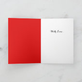 LIEBE, WUNSCH UND TOD Valentinstag Feiertagskarte (Innenseite)