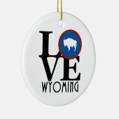 LIEBE Wyoming Keramik Ornament (Rechts)
