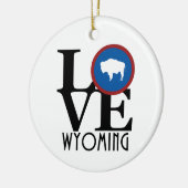 LIEBE Wyoming Keramik Ornament (Links)