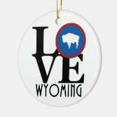 LIEBE Wyoming Keramik Ornament (Links)