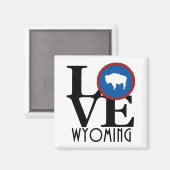 LIEBE Wyoming Magnet (Vorderseite/Rückseite)