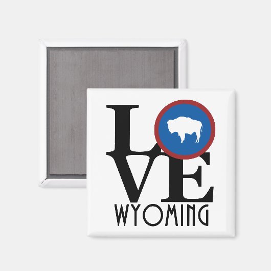 LIEBE Wyoming Magnet (Vorderseite/Rückseite)
