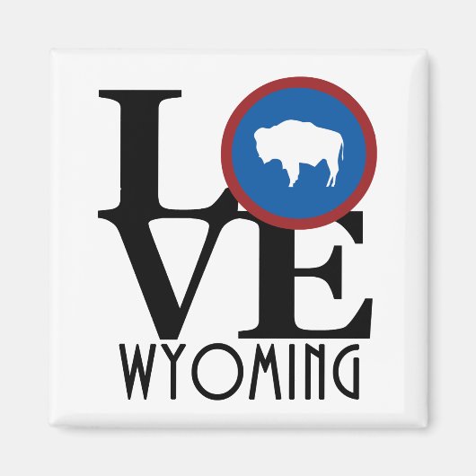 LIEBE Wyoming Magnet (Vorne)