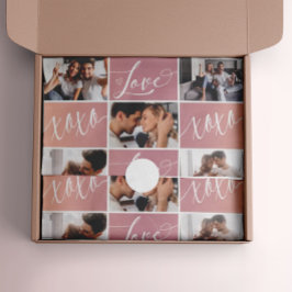 Liebe XOXO Valentine FotoCollage Seidenpapier