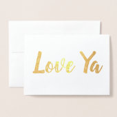 Liebe Ya Folienkarte (Vorderseite mit Umschlag)
