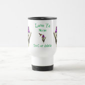 Liebe Ya Hummingbird Iris Personalisiert Reisebecher (Mittel)