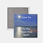 Liebe Ya zum Mond Magnet (Vorderseite/Rückseite)
