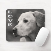 Liebe Yellow Labrador Retriever Puppy Hund Mousepa Mousepad (Mit Mouse)