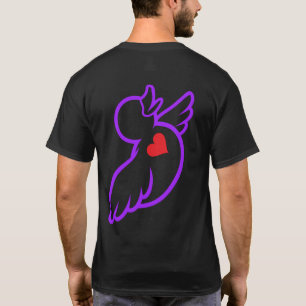 Liebe Yeshua Liebe Menschen Enten T-Shirt - Lila