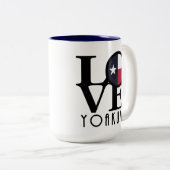 LIEBE Yoakum Texas 15oz Zweifarbige Tasse (VorderseiteRechts)