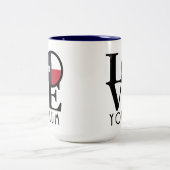 LIEBE Yoakum Texas 15oz Zweifarbige Tasse (Mittel)