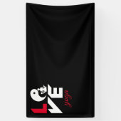 Liebe-Yoga Banner (Vertikal)