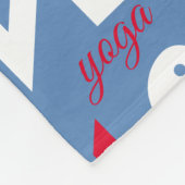 Liebe-Yoga Fleecedecke (Ecke)