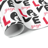 Liebe-Yoga Geschenkpapier (Rolleneckpunkt)
