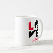 Liebe-Yoga Kaffeetasse (VorderseiteRechts)
