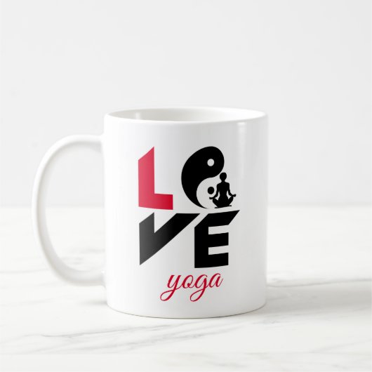 Liebe-Yoga Kaffeetasse (Links)