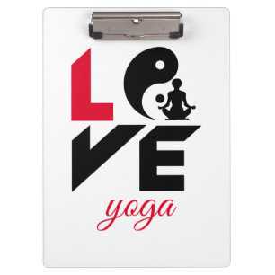 Liebe-Yoga Klemmbrett