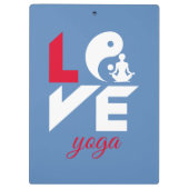 Liebe-Yoga Klemmbrett (Rückseite)