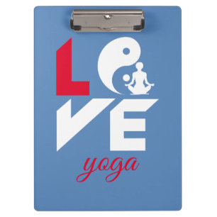 Liebe-Yoga Klemmbrett