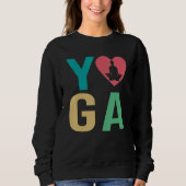 Liebe Yoga Kundalini Ashtanga Hatha Asanas Sweatshirt (Vorderseite)