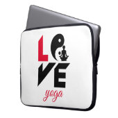 Liebe-Yoga Laptopschutzhülle (Vorderseite Links)