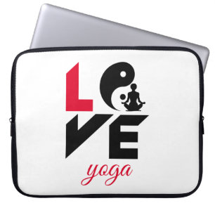 Liebe-Yoga Laptopschutzhülle