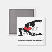 Liebe Yoga Magnet (Vorderseite/Rückseite)